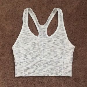 White sports bra
